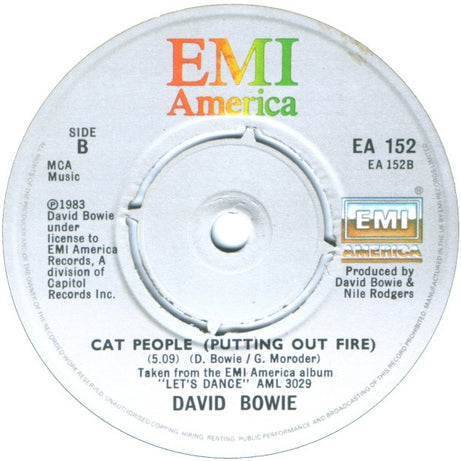 David Bowie : Let's Dance (7", Single, 4-P)