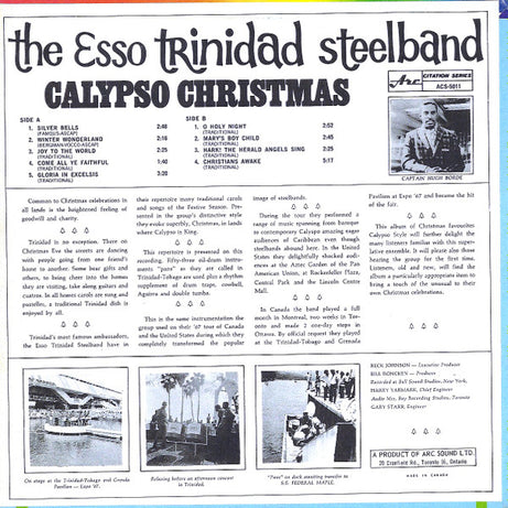 The Esso Trinidad Steel Band : Calypso Christmas (LP, Album)