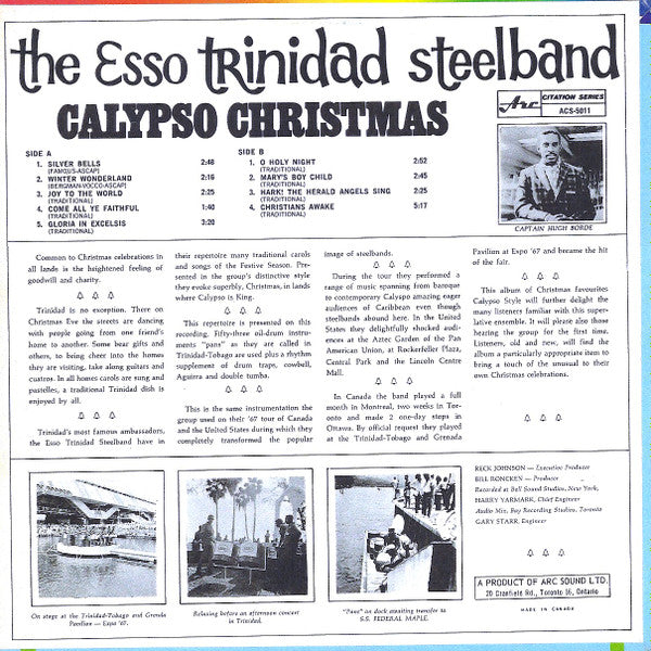 The Esso Trinidad Steel Band : Calypso Christmas (LP, Album)