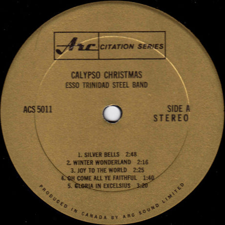 The Esso Trinidad Steel Band : Calypso Christmas (LP, Album)