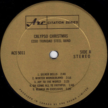The Esso Trinidad Steel Band : Calypso Christmas (LP, Album)