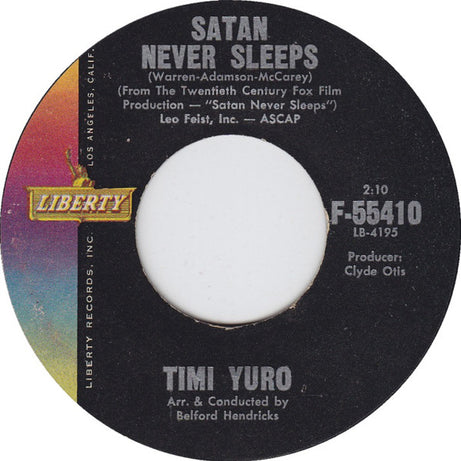 Timi Yuro : Let Me Call You Sweetheart (7", Mon)