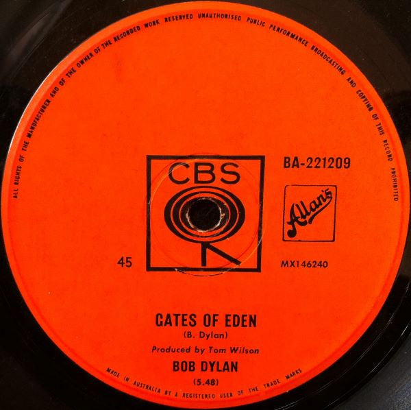 Bob Dylan : Like A Rolling Stone (7", Single)