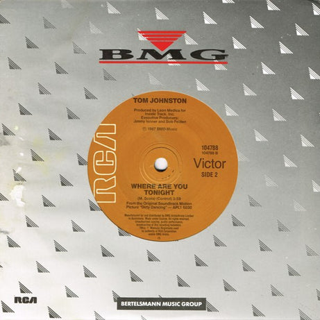 Eric Carmen / Tom Johnston : Hungry Eyes / Where Are You Tonight (7", Single)