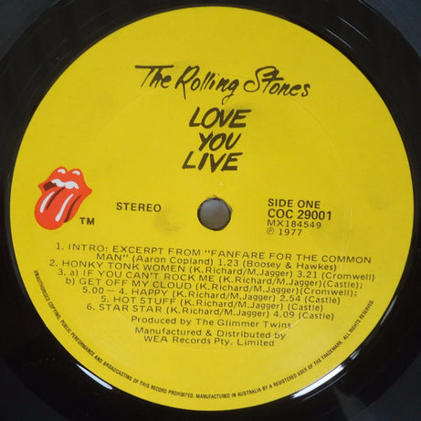 The Rolling Stones : Love You Live (2xLP, Album)