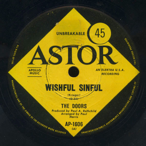 The Doors : Wishful Sinful (7", Single)