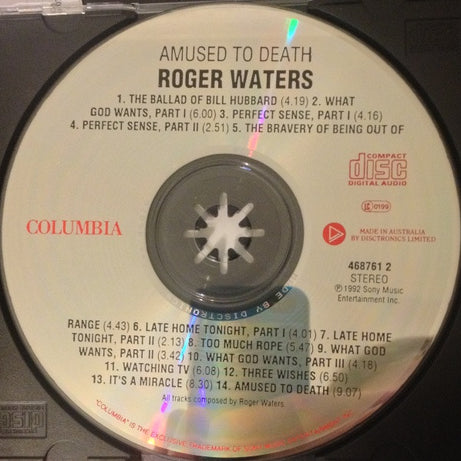 Roger Waters : Amused To Death (CD, Album)