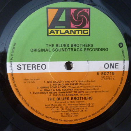 The Blues Brothers : The Blues Brothers (Original Soundtrack Recording) (LP, Album)