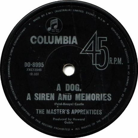 The Master's Apprentices : Think About Tomorrow Today (7", Single)