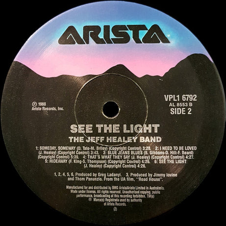 The Jeff Healey Band : See The Light (LP, Album)