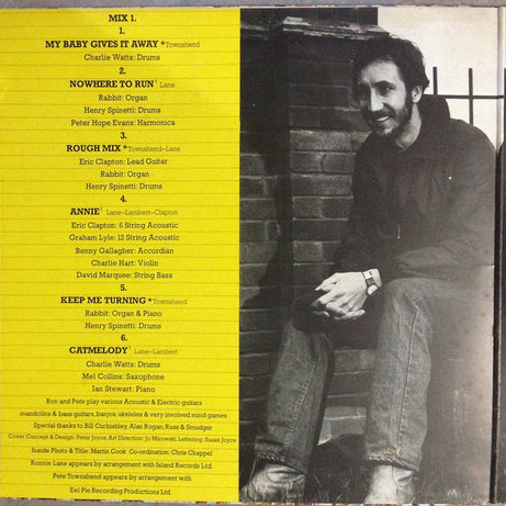 Pete Townshend • Ronnie Lane : Rough Mix (LP, Album, Gat)