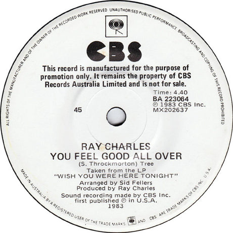 Ray Charles : 3/4 Time (7", Promo)
