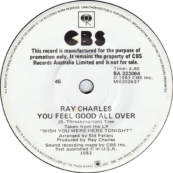 Ray Charles : 3/4 Time (7", Promo)