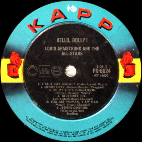 Louis Armstrong And The All-Stars* : Hello, Dolly! (LP, Album, Mono)