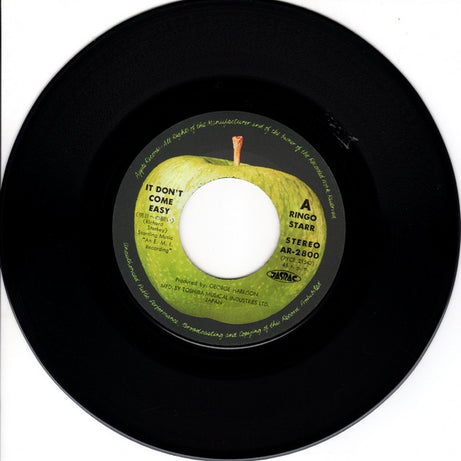 Ringo Starr : It Don't Come Easy / Early 1970 (7", Single, 400)
