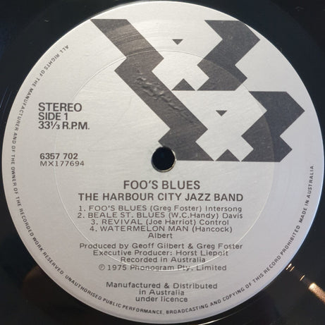 Harbour City Jazz Band : Foo's Blues (LP, Album)