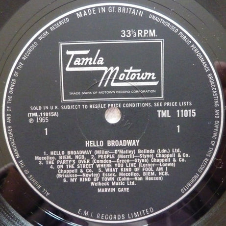 Marvin Gaye : Hello Broadway (LP)
