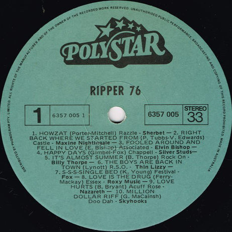 Various : Ripper '76 (LP, Comp)