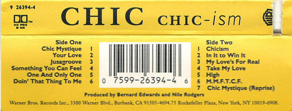 Chic : Chic-ism (Cass, Album)