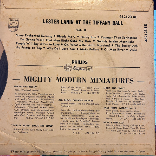 Lester Lanin And His Orchestra : Lester Lanin At The Tiffany Ball Vol. 2 (7")
