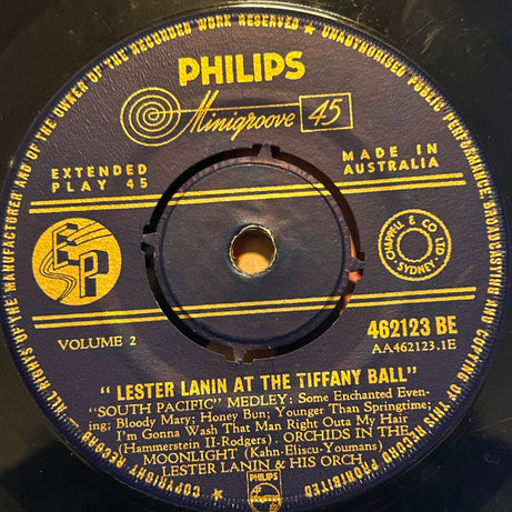 Lester Lanin And His Orchestra : Lester Lanin At The Tiffany Ball Vol. 2 (7")