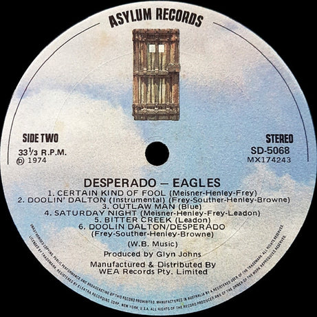 Eagles : Desperado (LP, Album, RE)