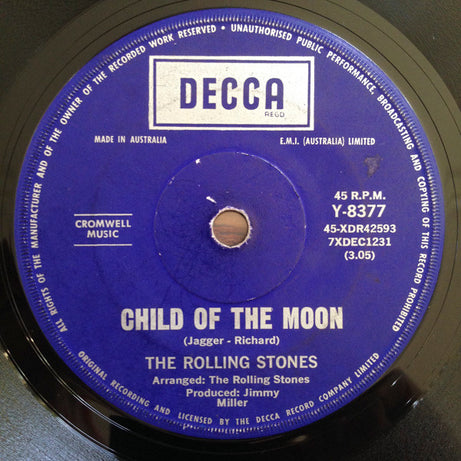 The Rolling Stones : Jumpin' Jack Flash (7", Mono)