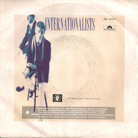 The Style Council : (When You) Call Me (7", Single)