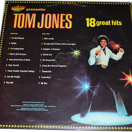 Tom Jones : 18 Great Hits (LP, Comp)