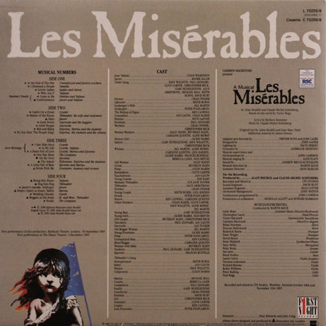 Alain Boublil And Claude-Michel Schönberg : Les Misérables (2xLP, Album, Gat)
