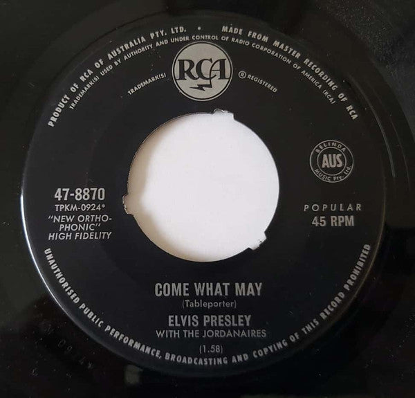 Elvis Presley : Love Letters (7")