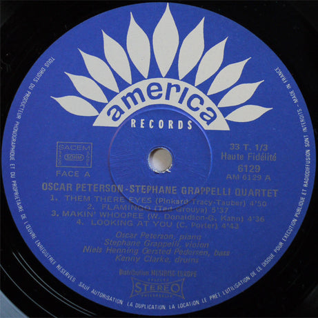 Oscar Peterson - Stéphane Grappelli Quartet Featuring Niels-Henning Ørsted Pedersen - Kenny Clarke : Oscar Peterson - Stéphane Grappelli Quartet Vol. 1 (LP, Album, Gat)