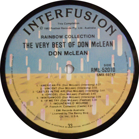 Don McLean : The Very Best Of Don McLean (LP, Comp)