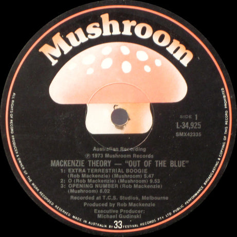 Mackenzie Theory : Out Of The Blue (LP, Album, 2nd)