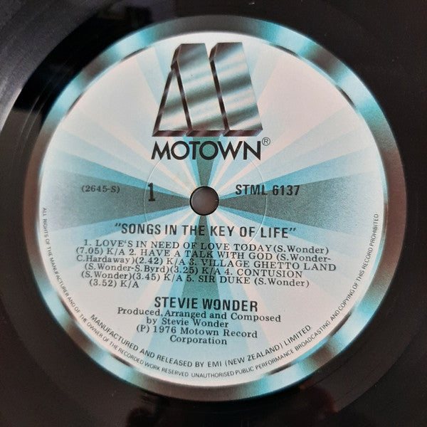 Stevie Wonder : Songs In The Key Of Life (2xLP, Album + 7", EP)