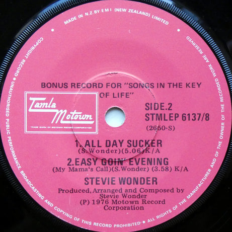Stevie Wonder : Songs In The Key Of Life (2xLP, Album + 7", EP)