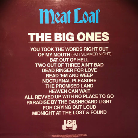 Meat Loaf : The Big Ones (LP, Comp)