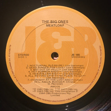 Meat Loaf : The Big Ones (LP, Comp)