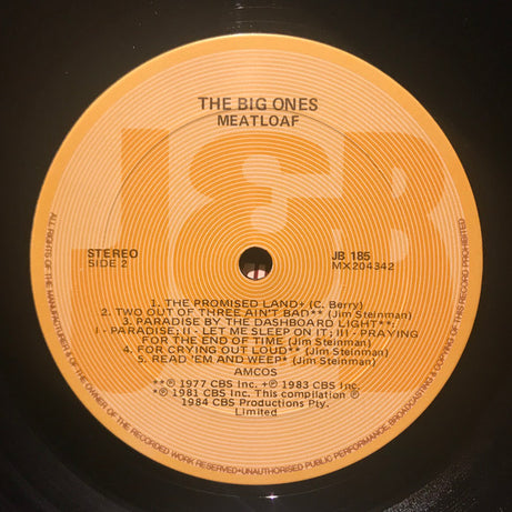 Meat Loaf : The Big Ones (LP, Comp)
