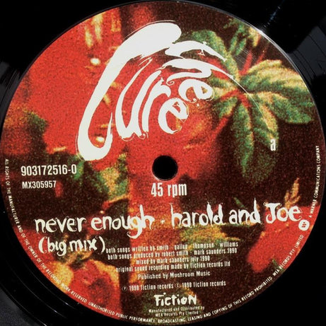 The Cure : Never Enough (12", Single)