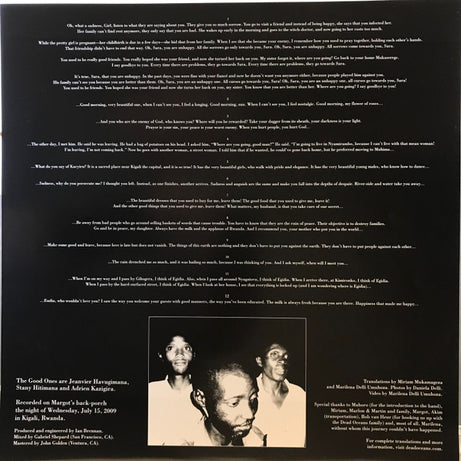 The Good Ones : Kigali Y' Izahabu (LP)