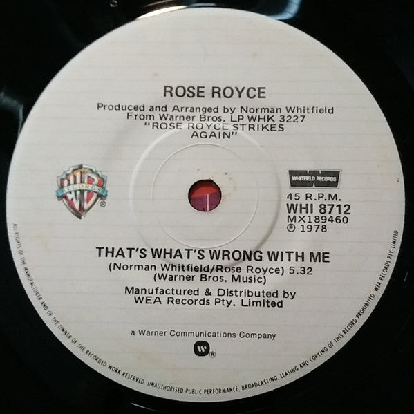 Rose Royce : Love Don't Live Here Anymore (7", Single)