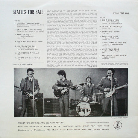 The Beatles : Beatles For Sale (LP, Album, RE, EMI)