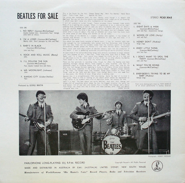 The Beatles : Beatles For Sale (LP, Album, RE, EMI)