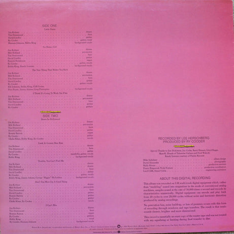 Ry Cooder : Bop Till You Drop (LP, Album)