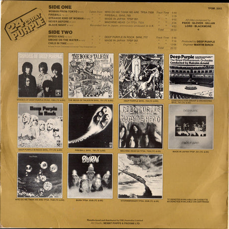 Deep Purple : 24 Carat Purple (LP, Comp)