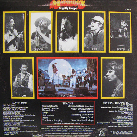 Matchbox* : Slightly Troppo (LP, Album)