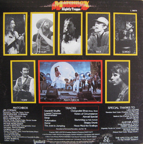 Matchbox* : Slightly Troppo (LP, Album)