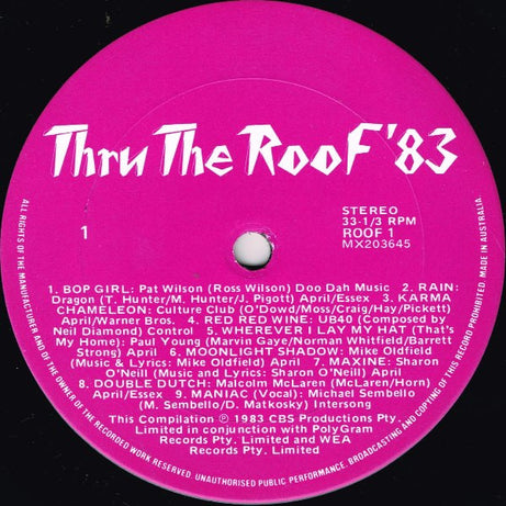 Various : Thru The Roof '83 (LP, Comp)