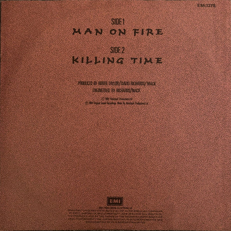 Roger Taylor : Man On Fire (7", Single)